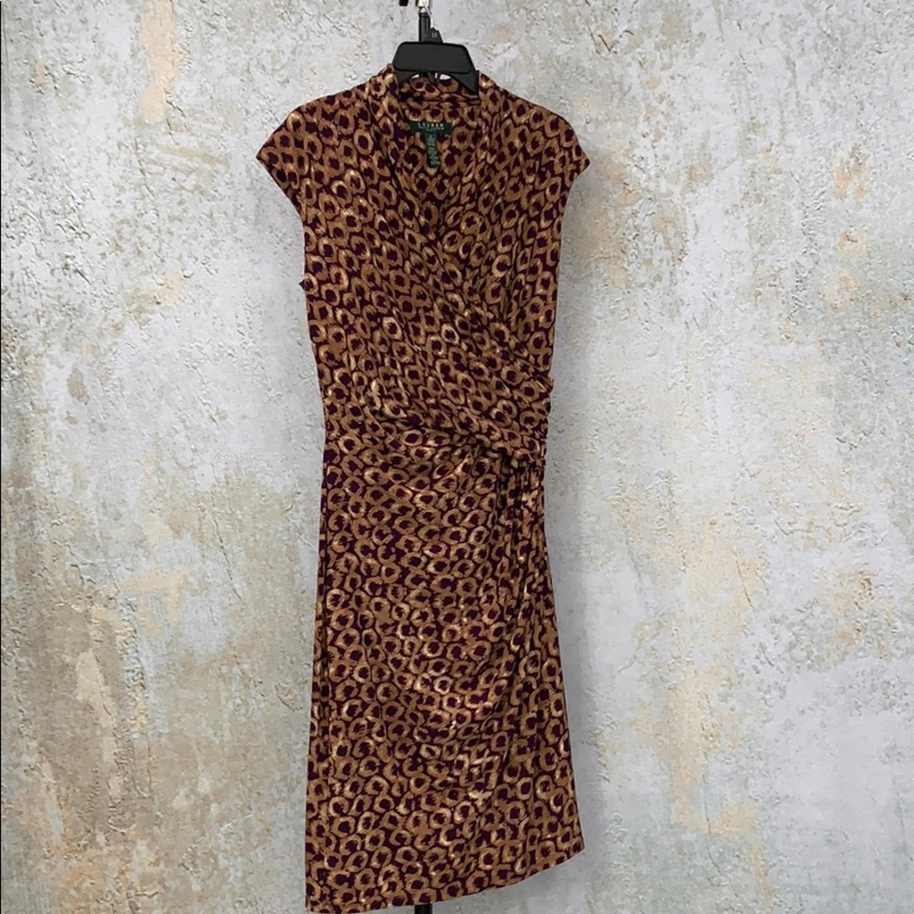 Size 6 Lauren Ralph Lauren Faux wrap dress